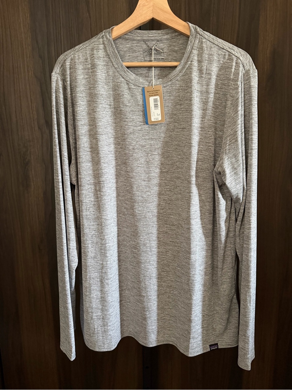 Patagonia Men's Long-Sleeved Capilene Cool Daily Shirt Feather Grey Size Large